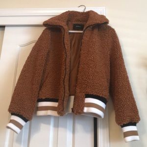 Burn Orange Teddy Coat